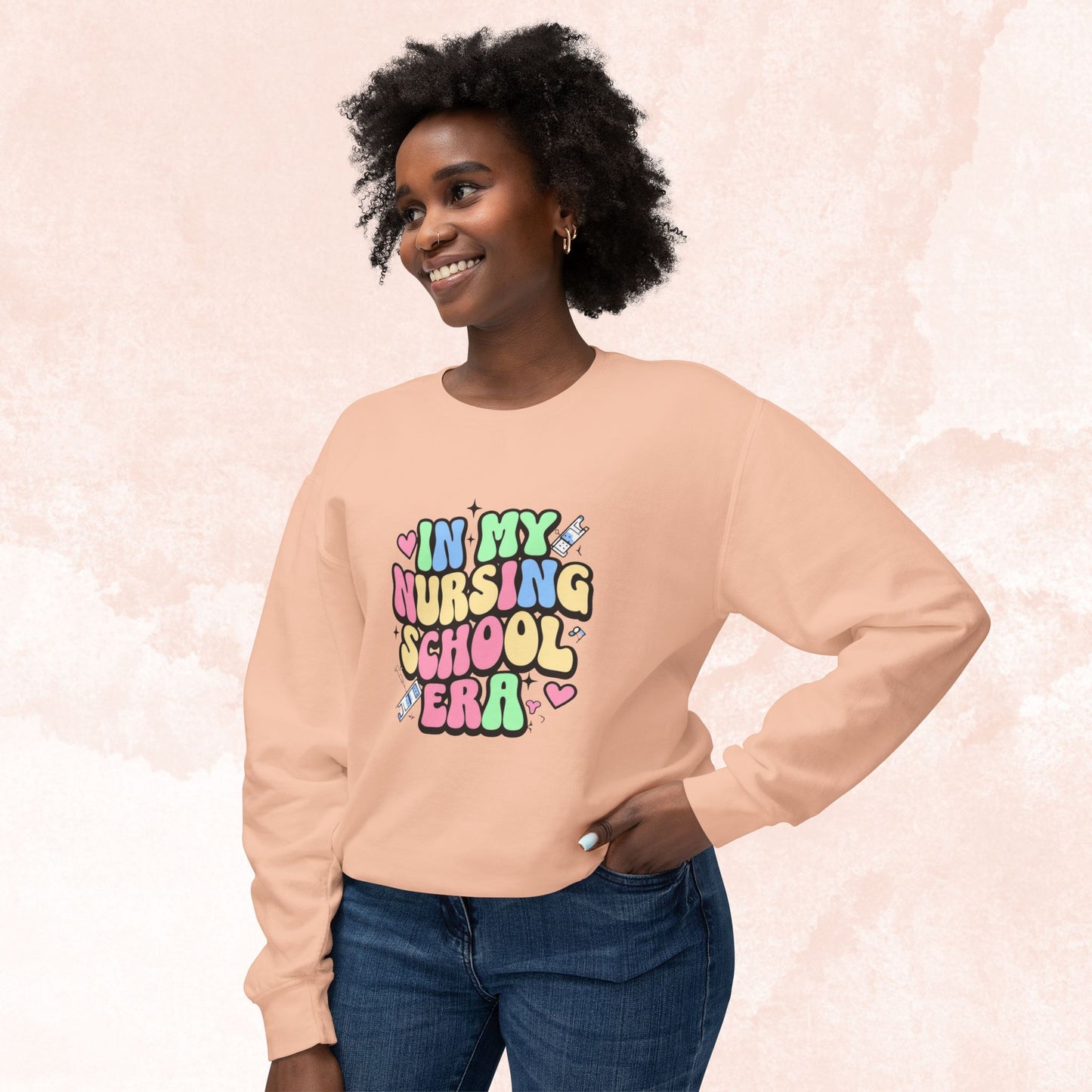 Nursaholic: "In My Nursing Scool Era" Cozy Sweater