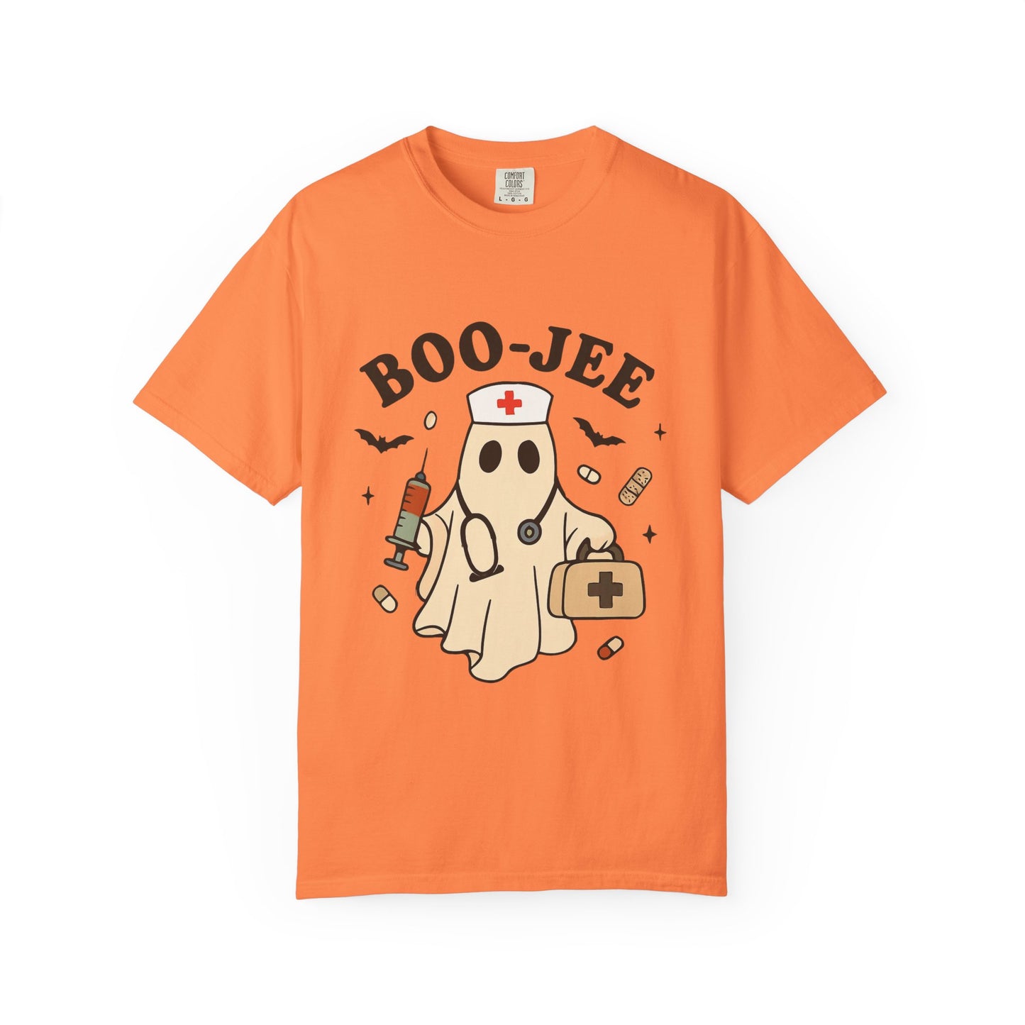 Boo-jee Nurse Halloween Shirt: Funny Ghost Nurse T-Shirt, Spooky Season Nursing Tee, Halloween Nurse Gift for Coworkers