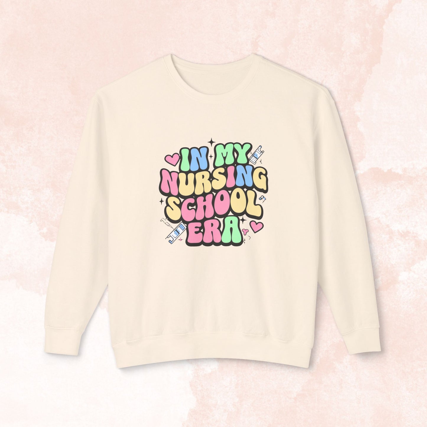 Nursaholic: "In My Nursing Scool Era" Cozy Sweater