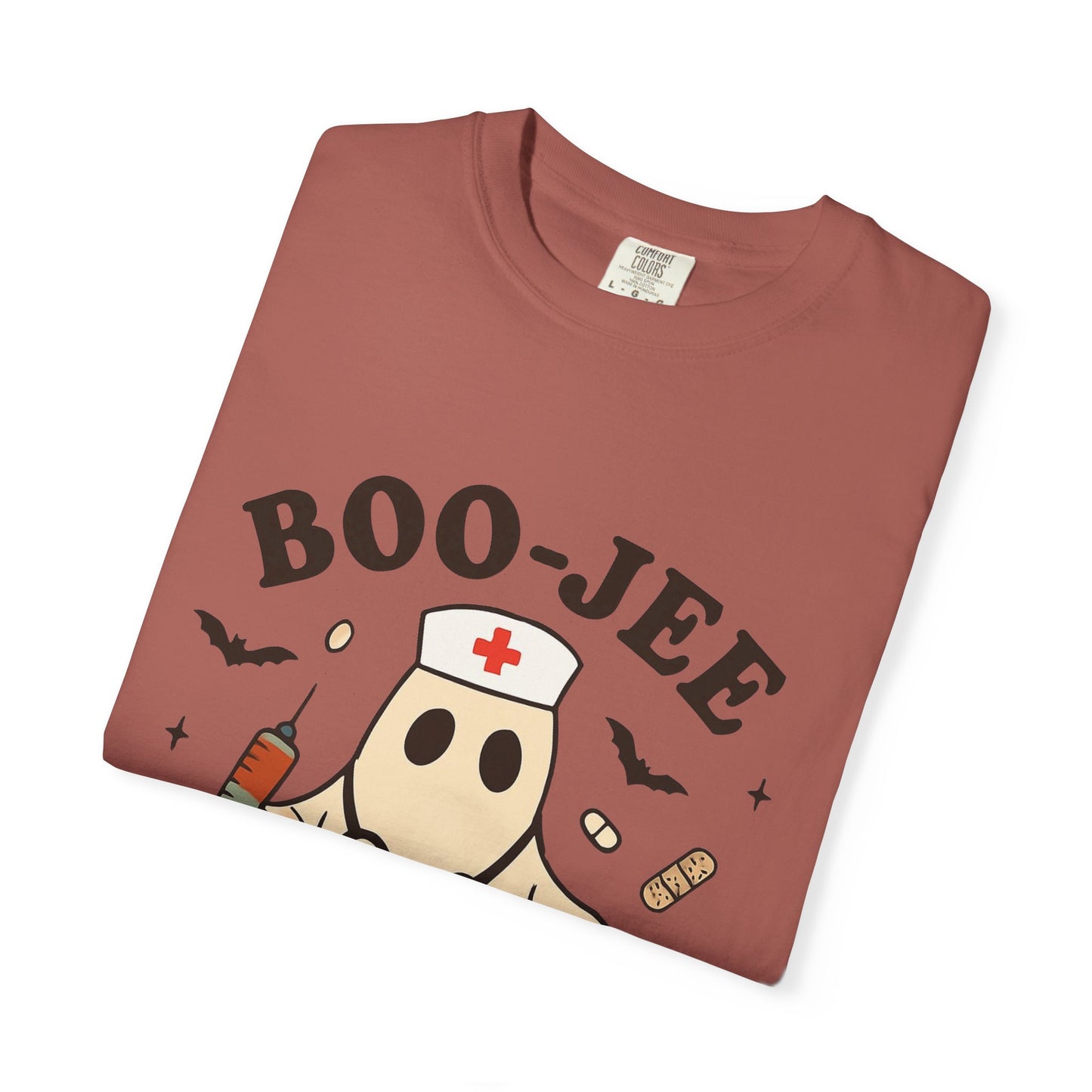Boo-jee Nurse Halloween Shirt: Funny Ghost Nurse T-Shirt, Spooky Season Nursing Tee, Halloween Nurse Gift for Coworkers