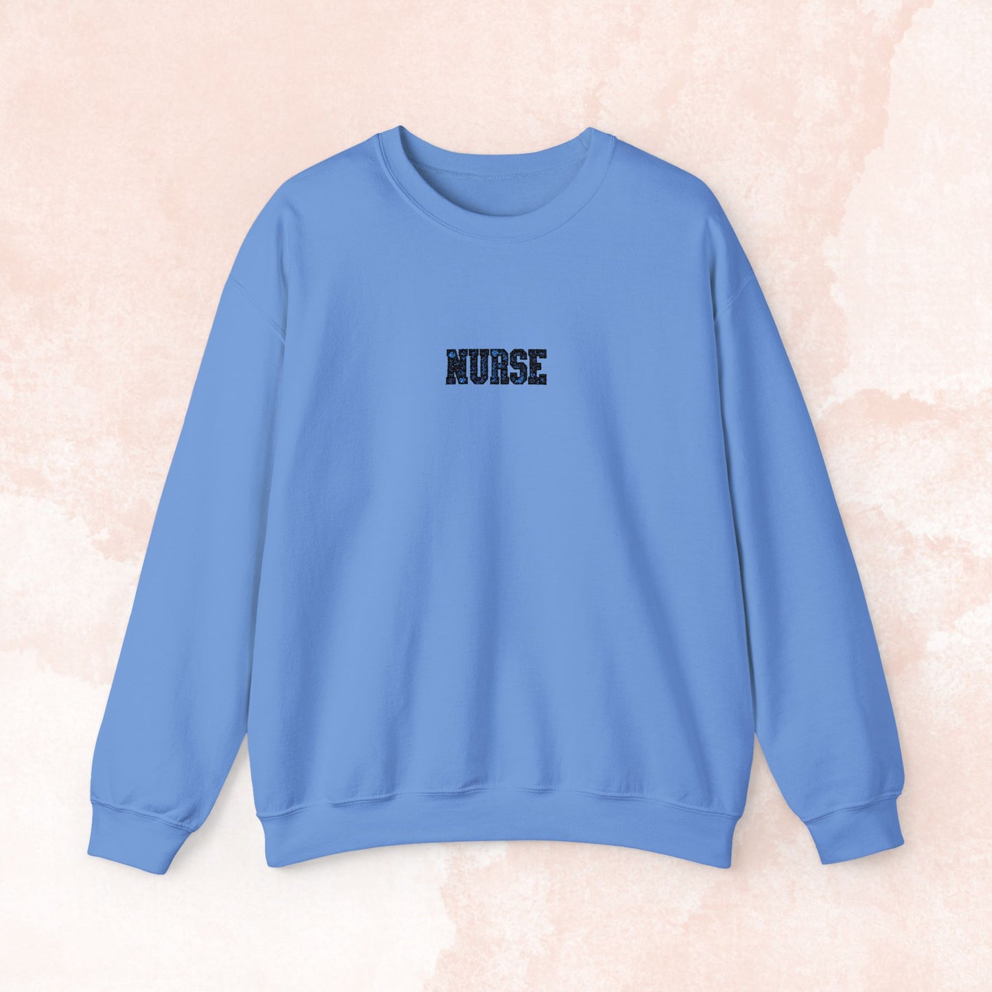 Nurse Embroidered Floral Sweater