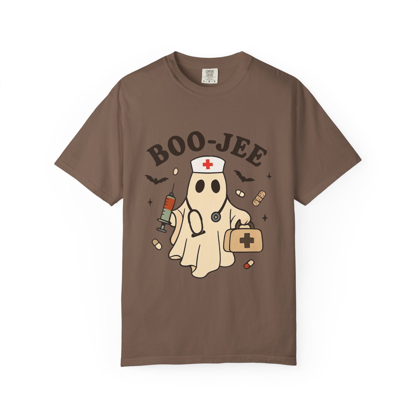 Boo-jee Nurse Halloween Shirt: Funny Ghost Nurse T-Shirt, Spooky Season Nursing Tee, Halloween Nurse Gift for Coworkers