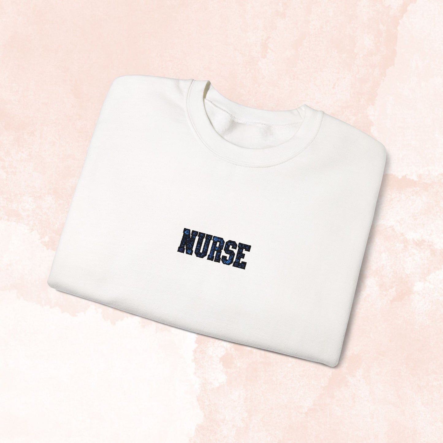 Nurse Embroidered Floral Sweater