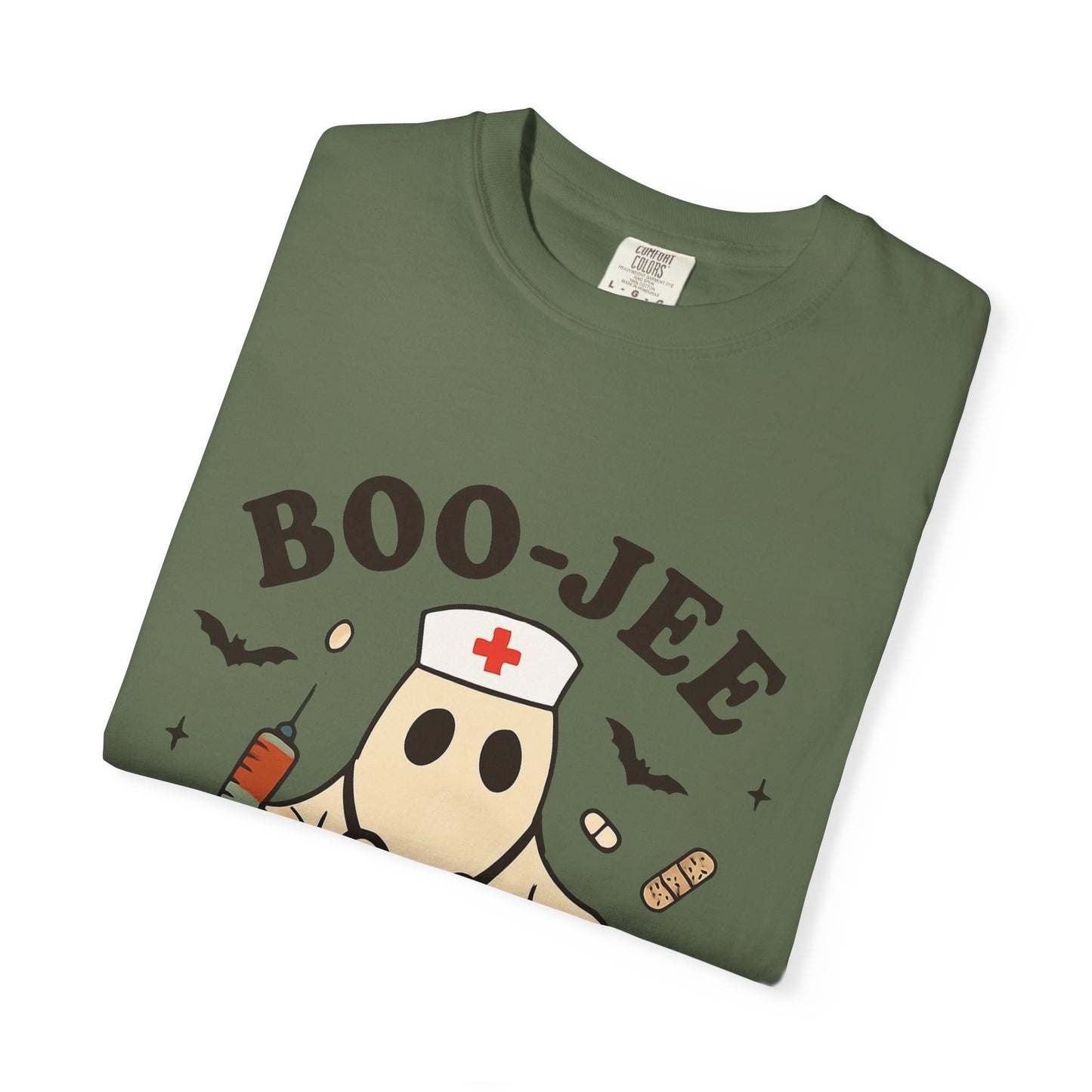 Boo-jee Nurse Halloween Shirt: Funny Ghost Nurse T-Shirt, Spooky Season Nursing Tee, Halloween Nurse Gift for Coworkers