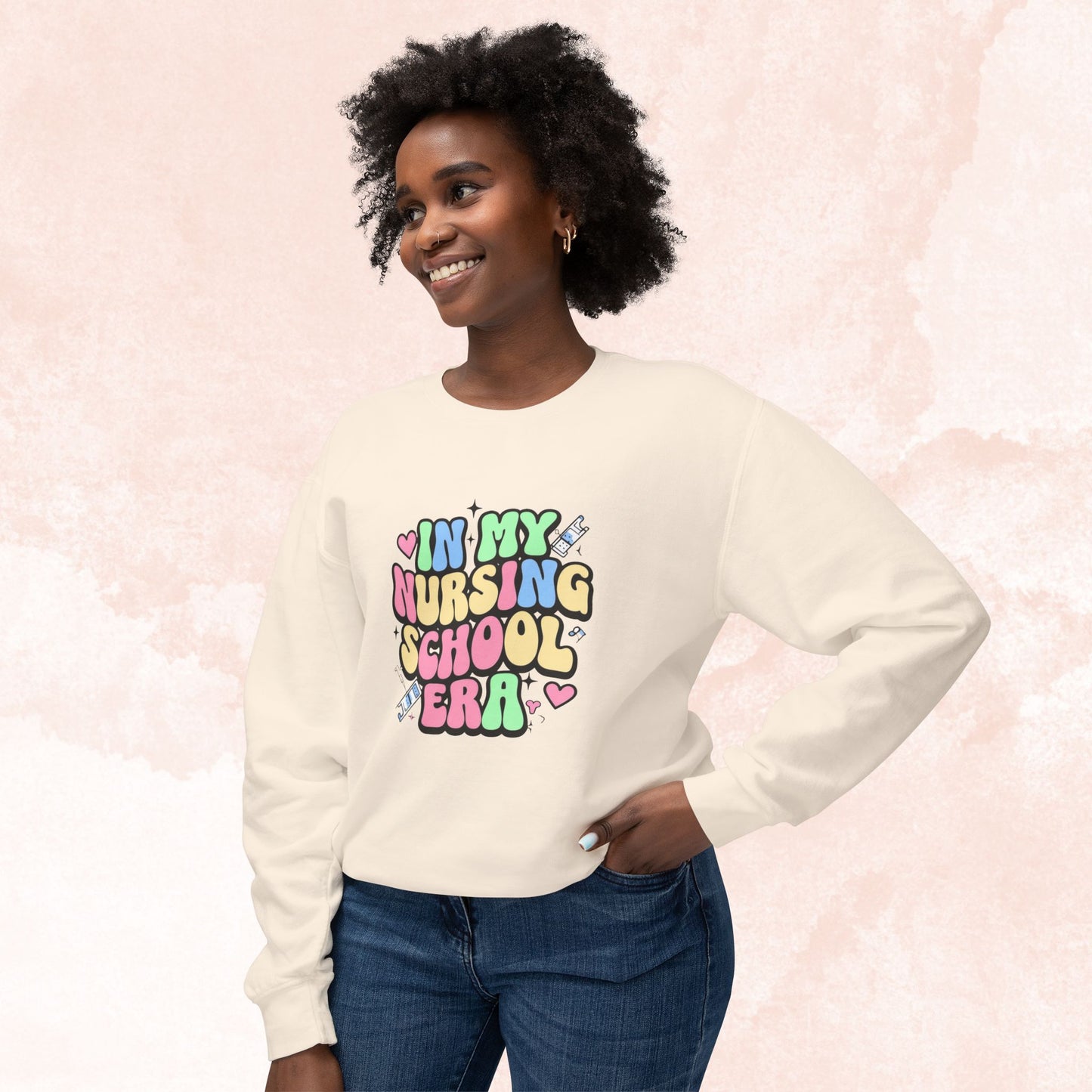 Nursaholic: "In My Nursing Scool Era" Cozy Sweater