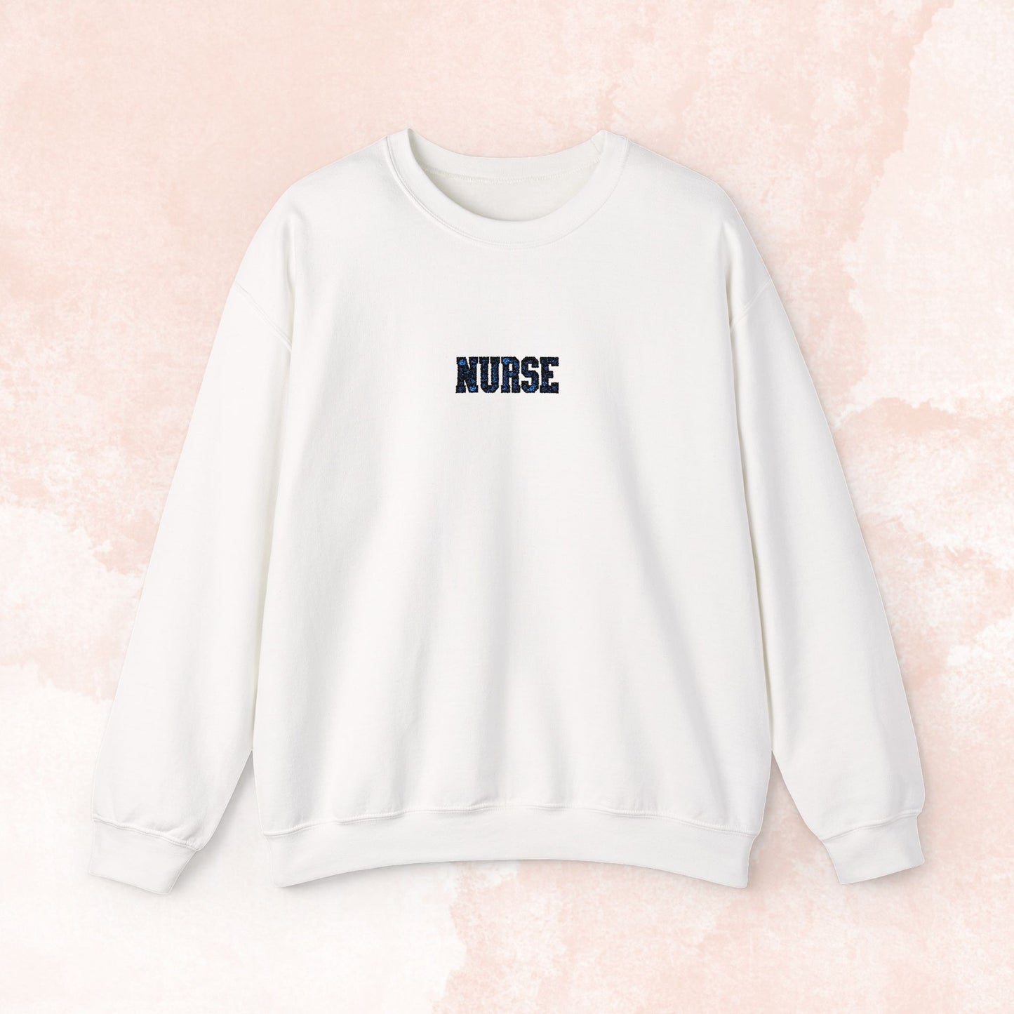 Nurse Embroidered Floral Sweater