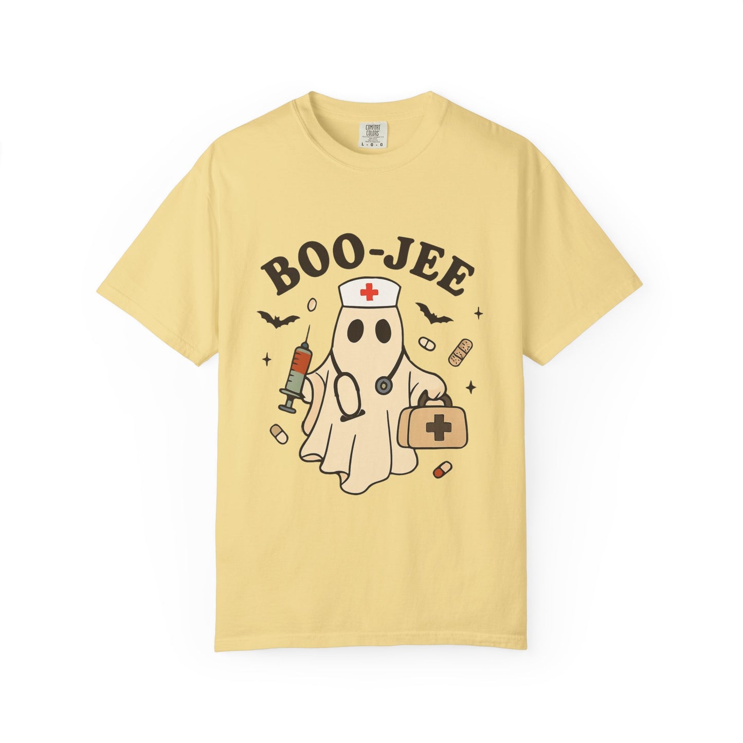 Boo-jee Nurse Halloween Shirt: Funny Ghost Nurse T-Shirt, Spooky Season Nursing Tee, Halloween Nurse Gift for Coworkers