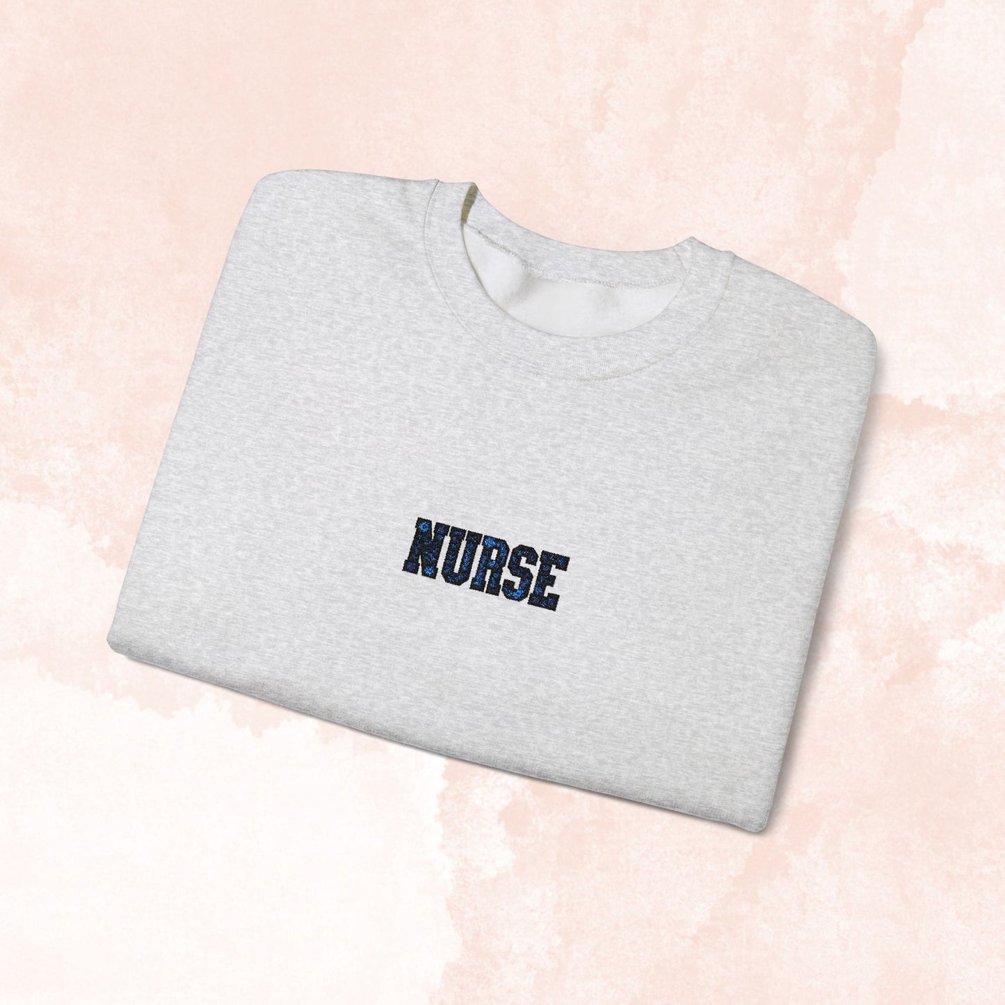 Nurse Embroidered Floral Sweater