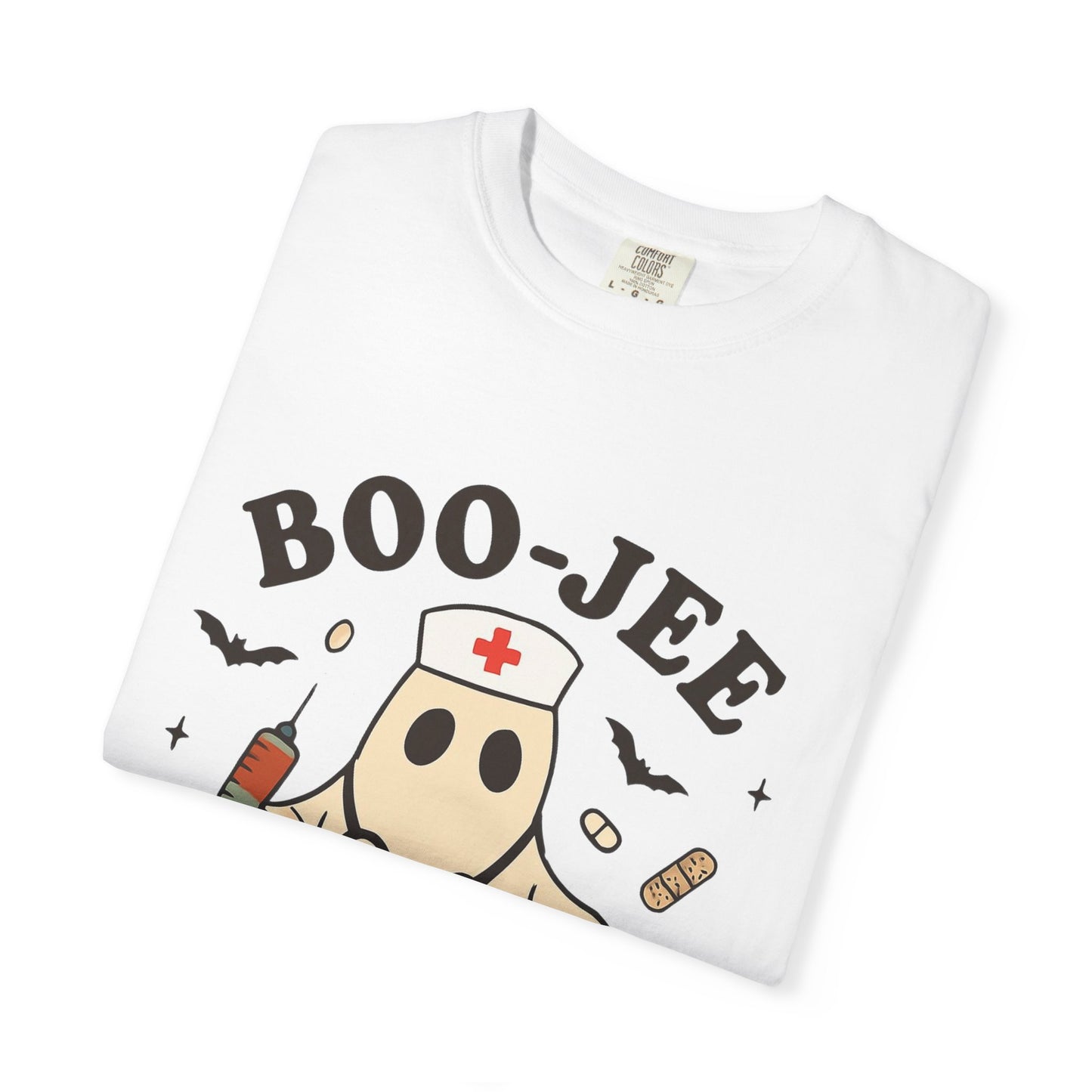 Boo-jee Nurse Halloween Shirt: Funny Ghost Nurse T-Shirt, Spooky Season Nursing Tee, Halloween Nurse Gift for Coworkers