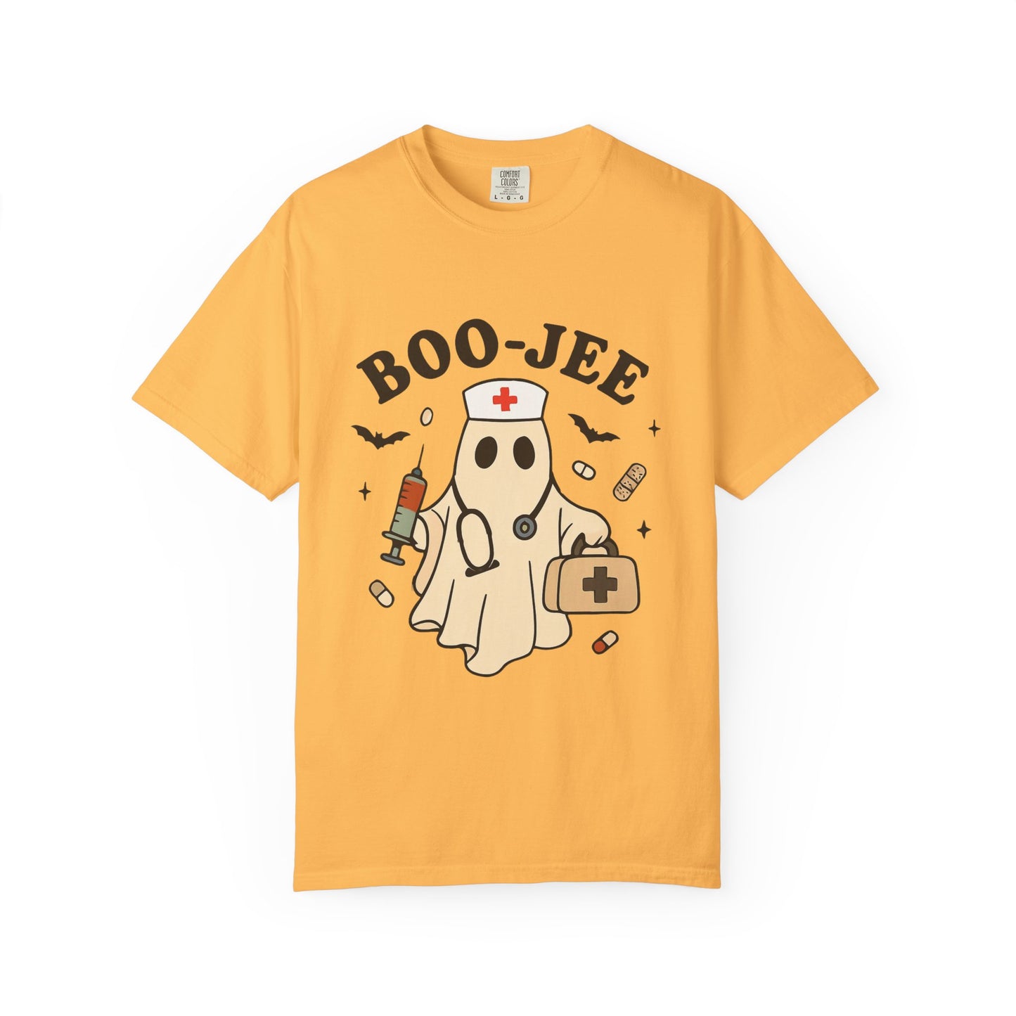 Boo-jee Nurse Halloween Shirt: Funny Ghost Nurse T-Shirt, Spooky Season Nursing Tee, Halloween Nurse Gift for Coworkers