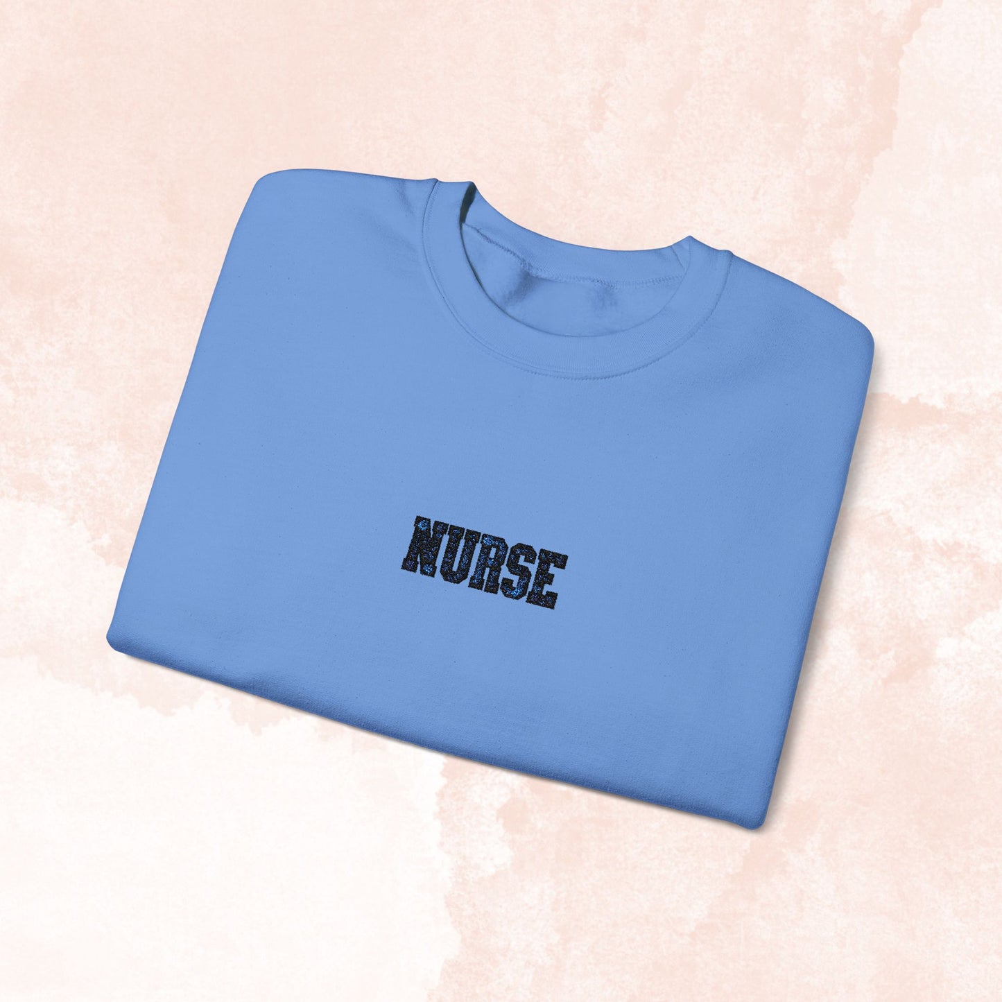 Nurse Embroidered Floral Sweater