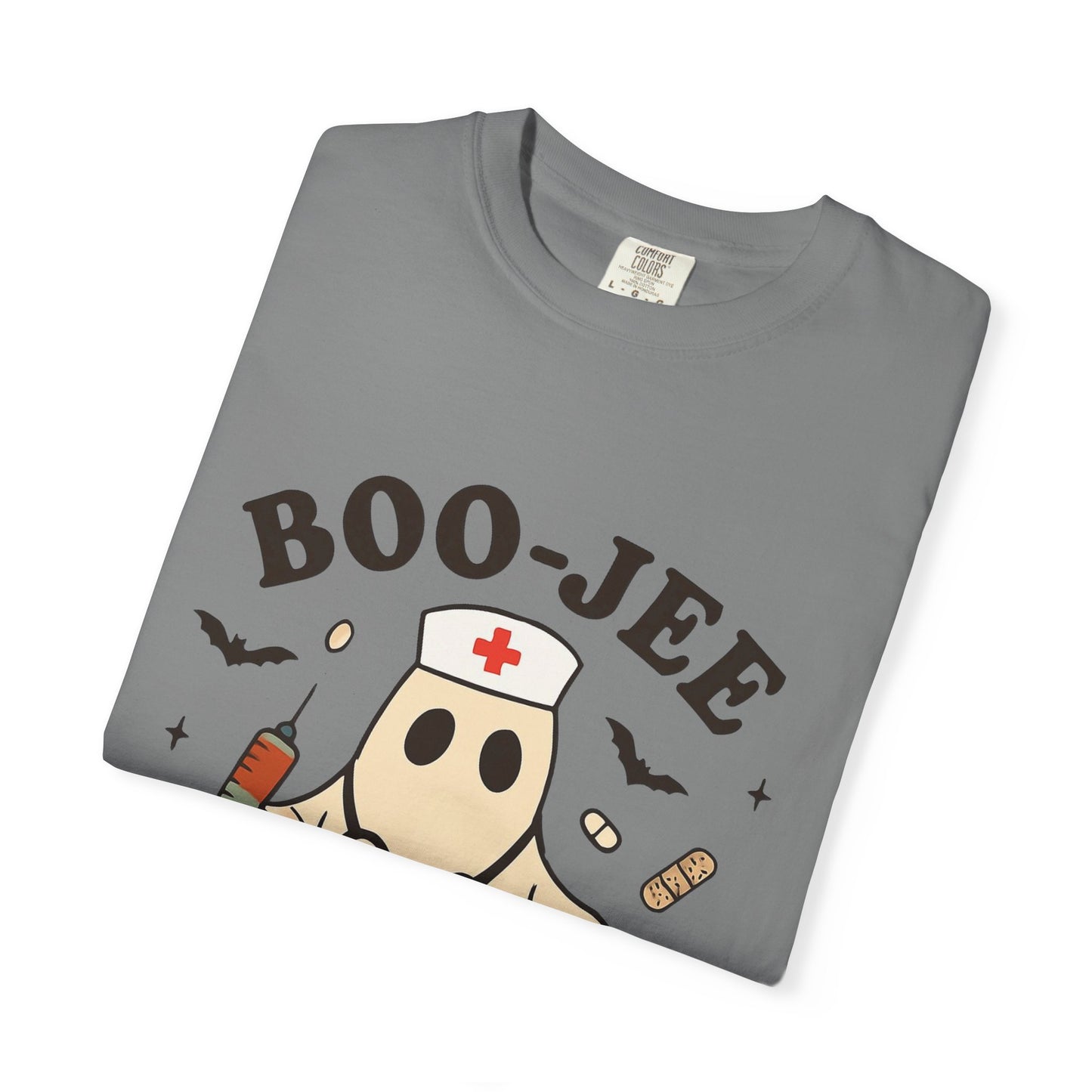 Boo-jee Nurse Halloween Shirt: Funny Ghost Nurse T-Shirt, Spooky Season Nursing Tee, Halloween Nurse Gift for Coworkers