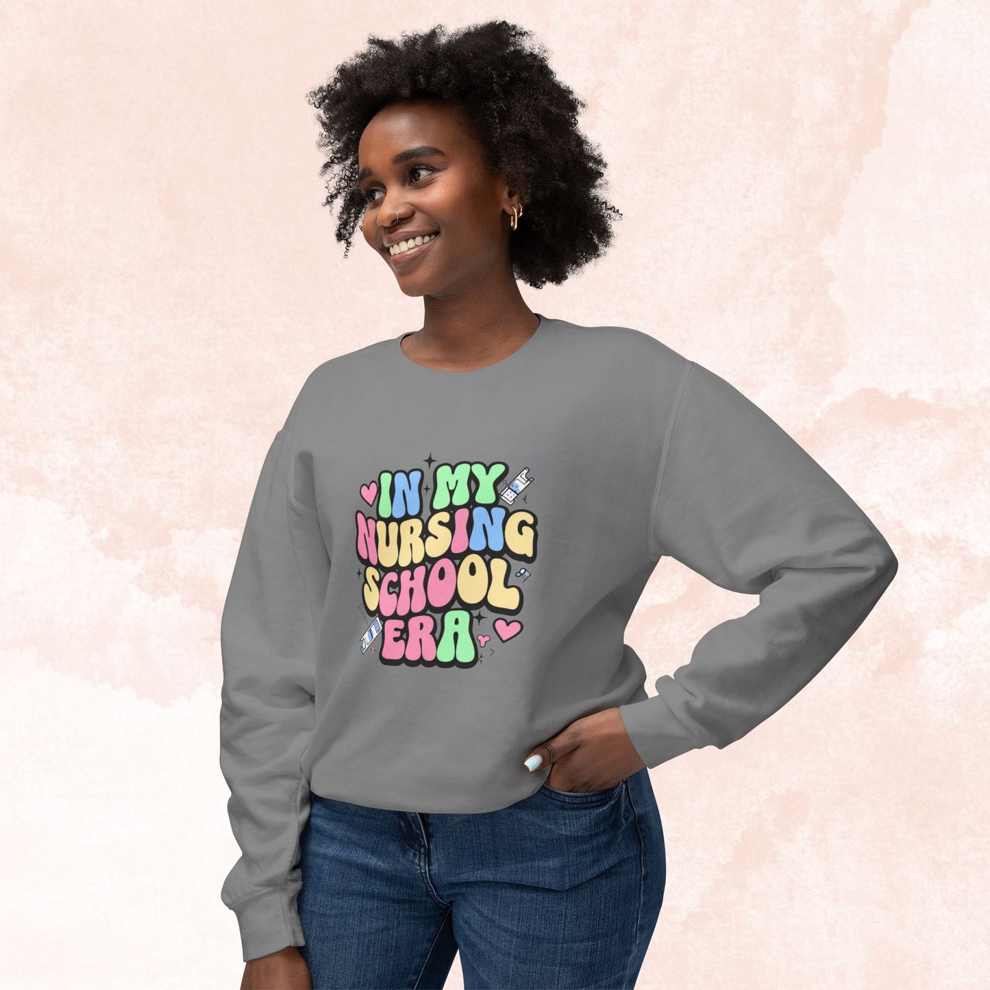 Nursaholic: "In My Nursing Scool Era" Cozy Sweater