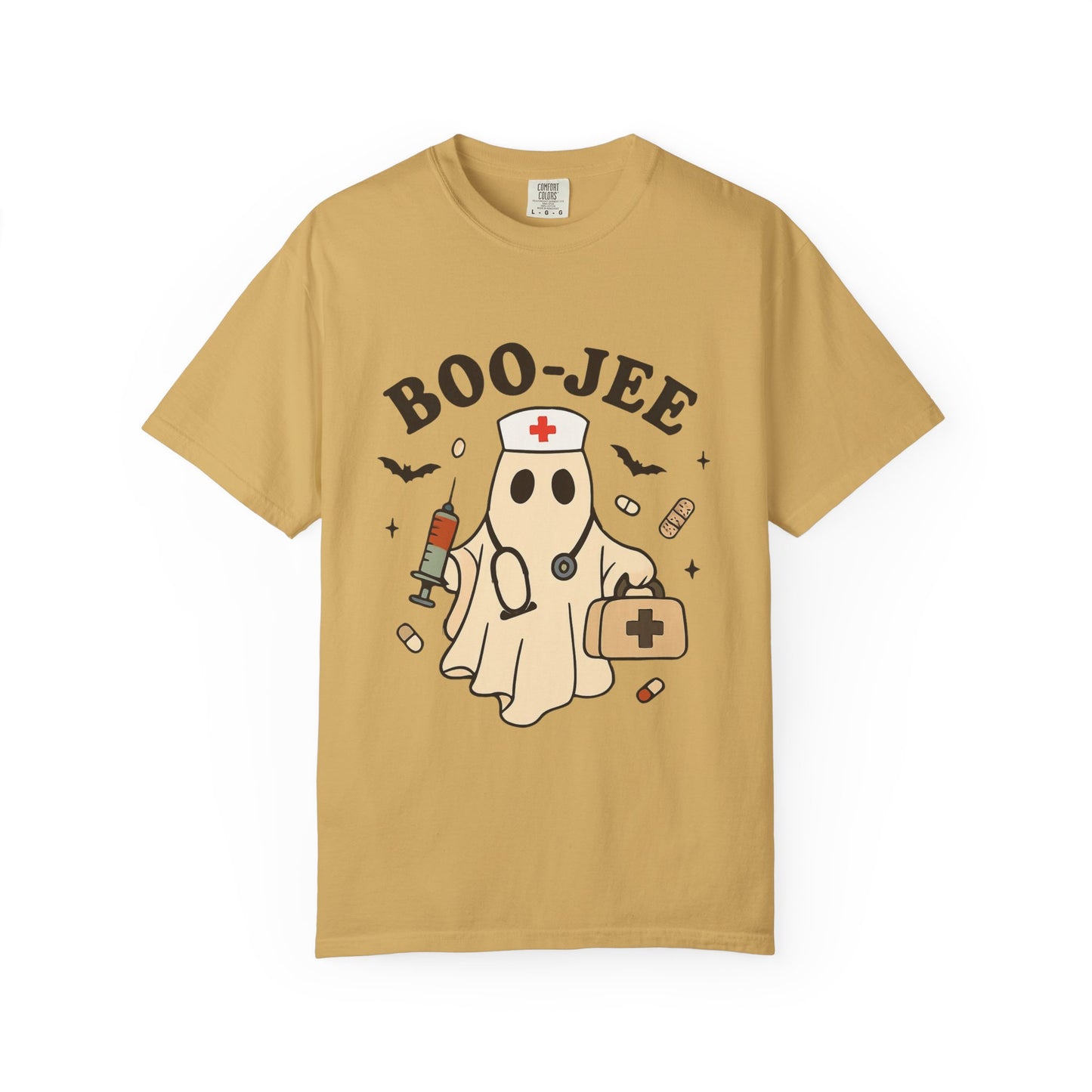 Boo-jee Nurse Halloween Shirt: Funny Ghost Nurse T-Shirt, Spooky Season Nursing Tee, Halloween Nurse Gift for Coworkers