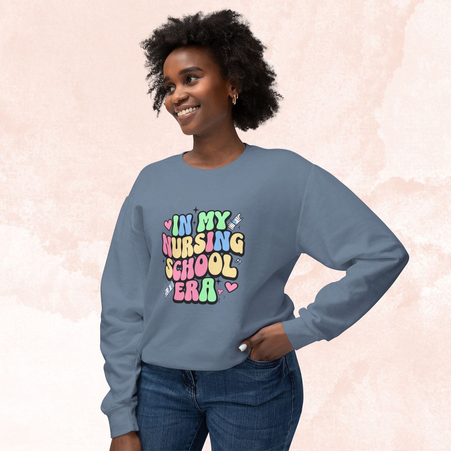 Nursaholic: "In My Nursing Scool Era" Cozy Sweater