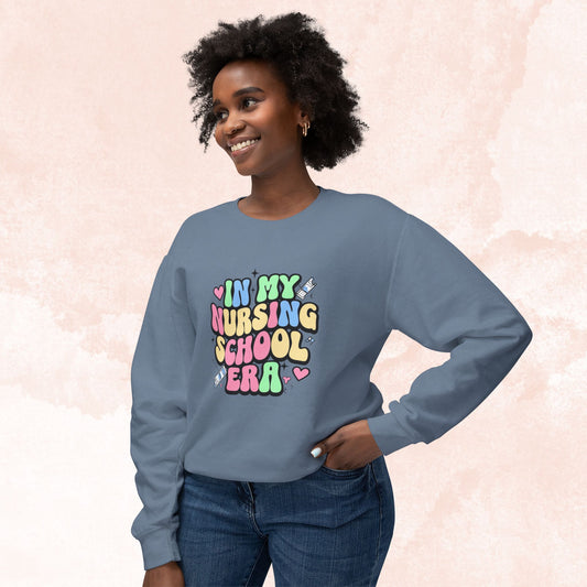 Nursaholic: "In My Nursing Scool Era" Cozy Sweater