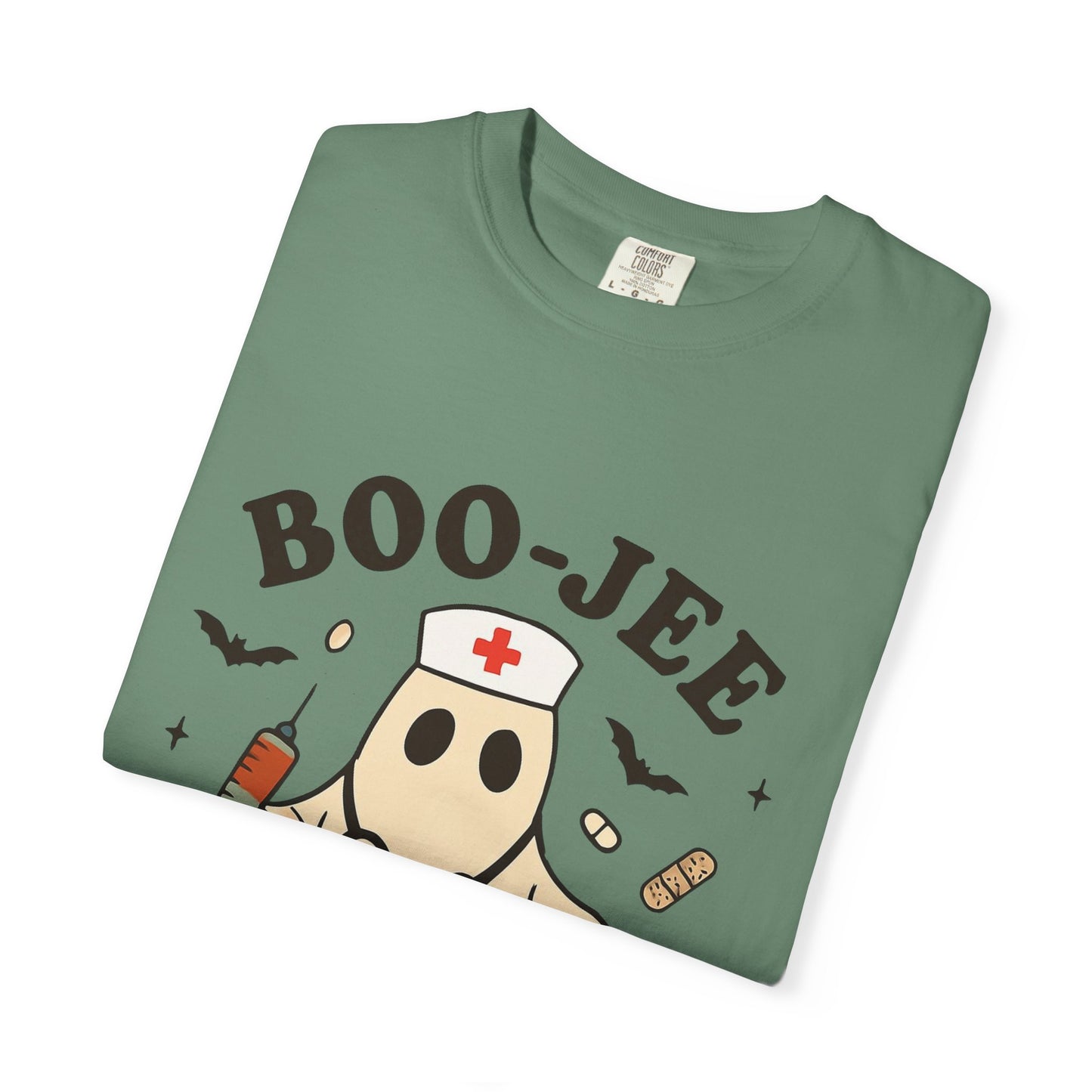 Boo-jee Nurse Halloween Shirt: Funny Ghost Nurse T-Shirt, Spooky Season Nursing Tee, Halloween Nurse Gift for Coworkers