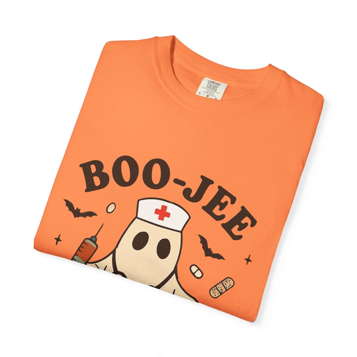 Boo-jee Nurse Halloween Shirt: Funny Ghost Nurse T-Shirt, Spooky Season Nursing Tee, Halloween Nurse Gift for Coworkers