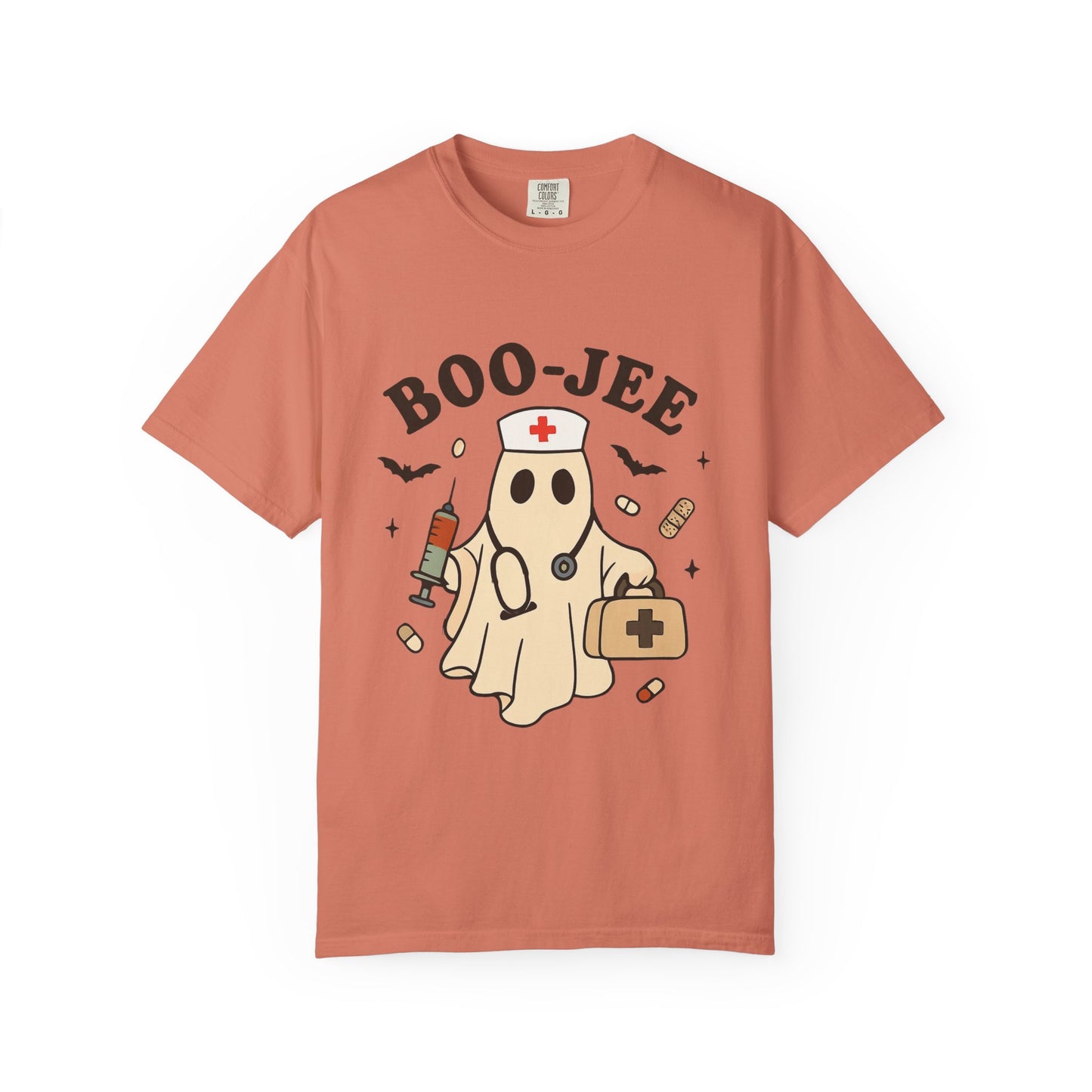 Boo-jee Nurse Halloween Shirt: Funny Ghost Nurse T-Shirt, Spooky Season Nursing Tee, Halloween Nurse Gift for Coworkers