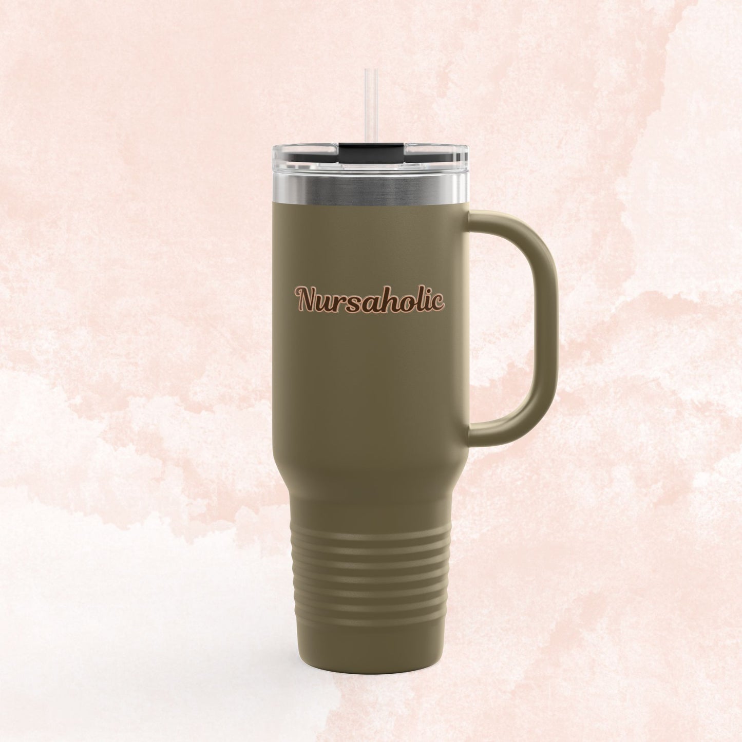 Nursaholic™ 40oz Travel Mug | Insulated Tumbler for Nurses