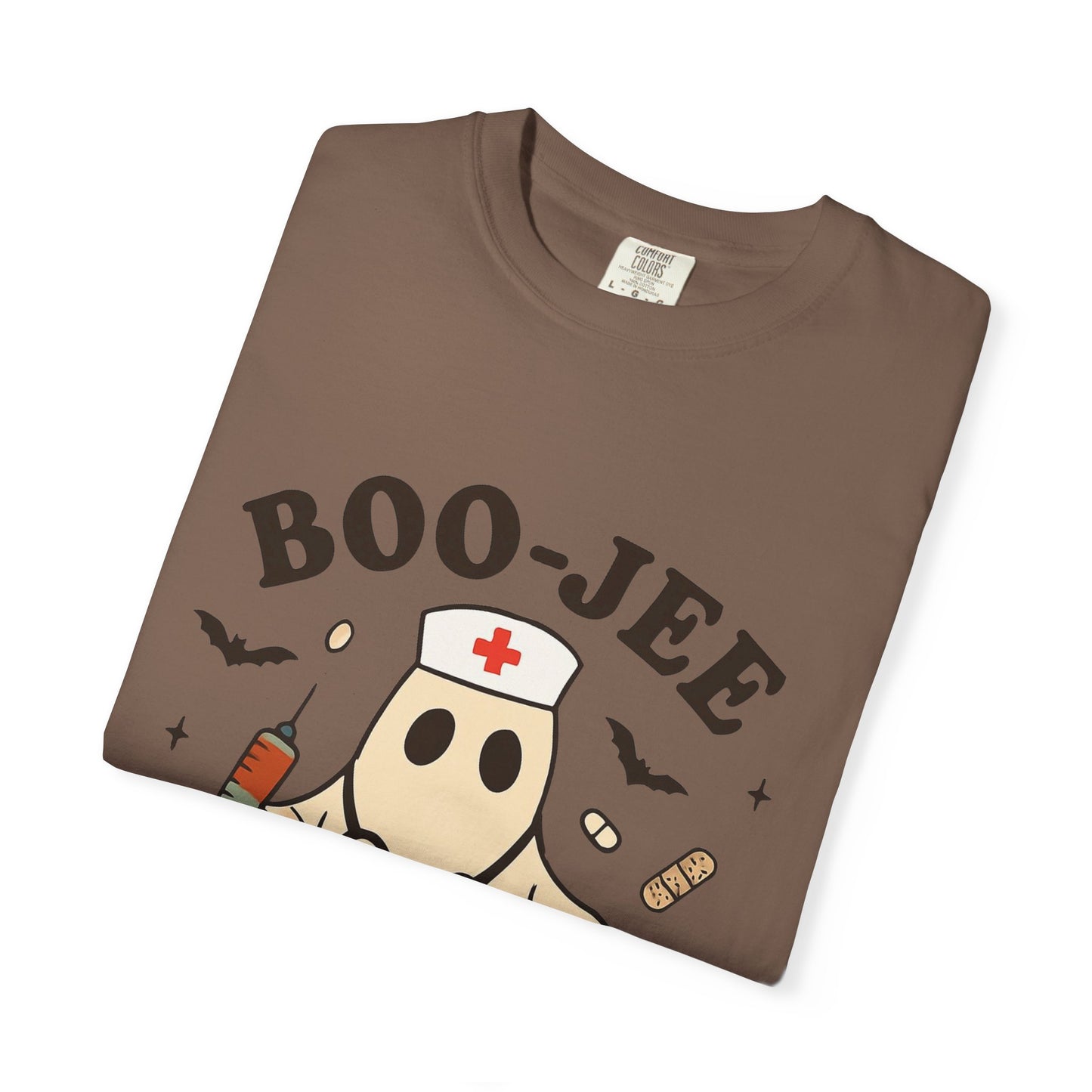 Boo-jee Nurse Halloween Shirt: Funny Ghost Nurse T-Shirt, Spooky Season Nursing Tee, Halloween Nurse Gift for Coworkers