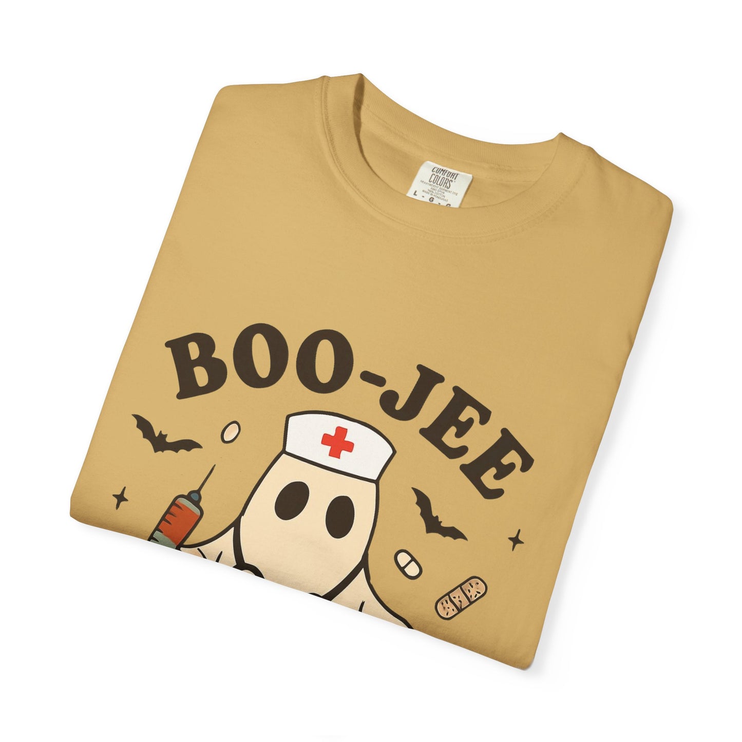 Boo-jee Nurse Halloween Shirt: Funny Ghost Nurse T-Shirt, Spooky Season Nursing Tee, Halloween Nurse Gift for Coworkers