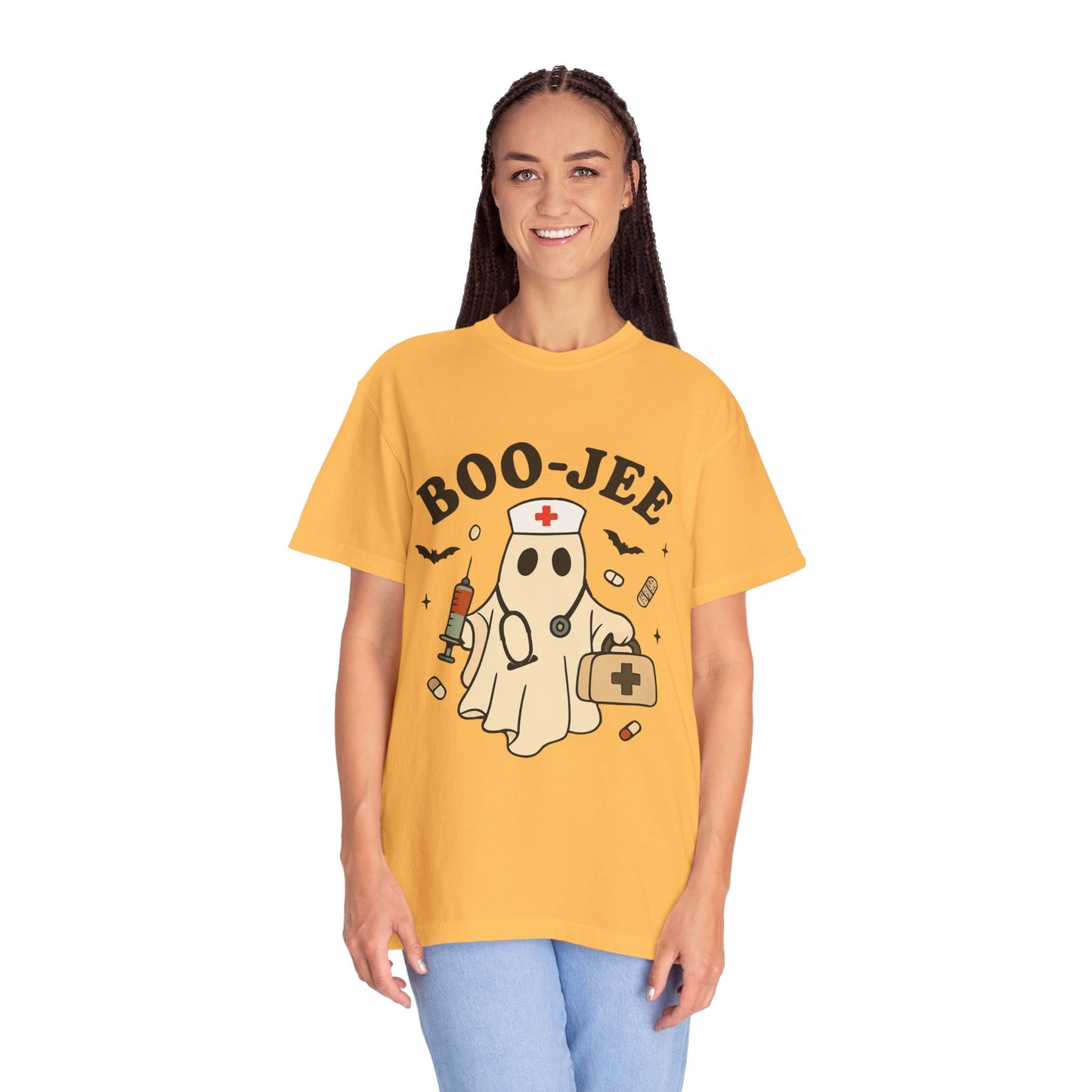 Boo-jee Nurse Halloween Shirt: Funny Ghost Nurse T-Shirt, Spooky Season Nursing Tee, Halloween Nurse Gift for Coworkers