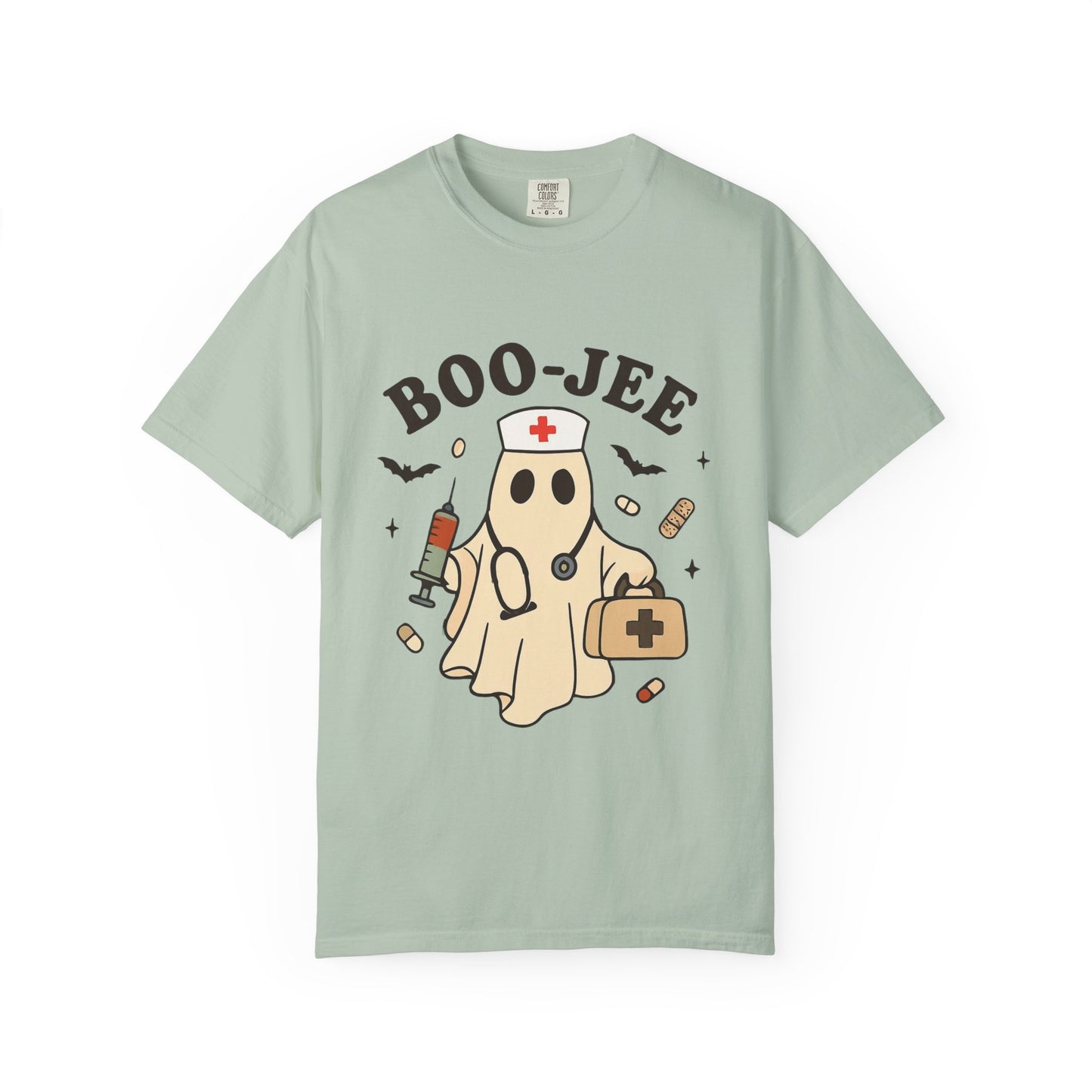 Boo-jee Nurse Halloween Shirt: Funny Ghost Nurse T-Shirt, Spooky Season Nursing Tee, Halloween Nurse Gift for Coworkers