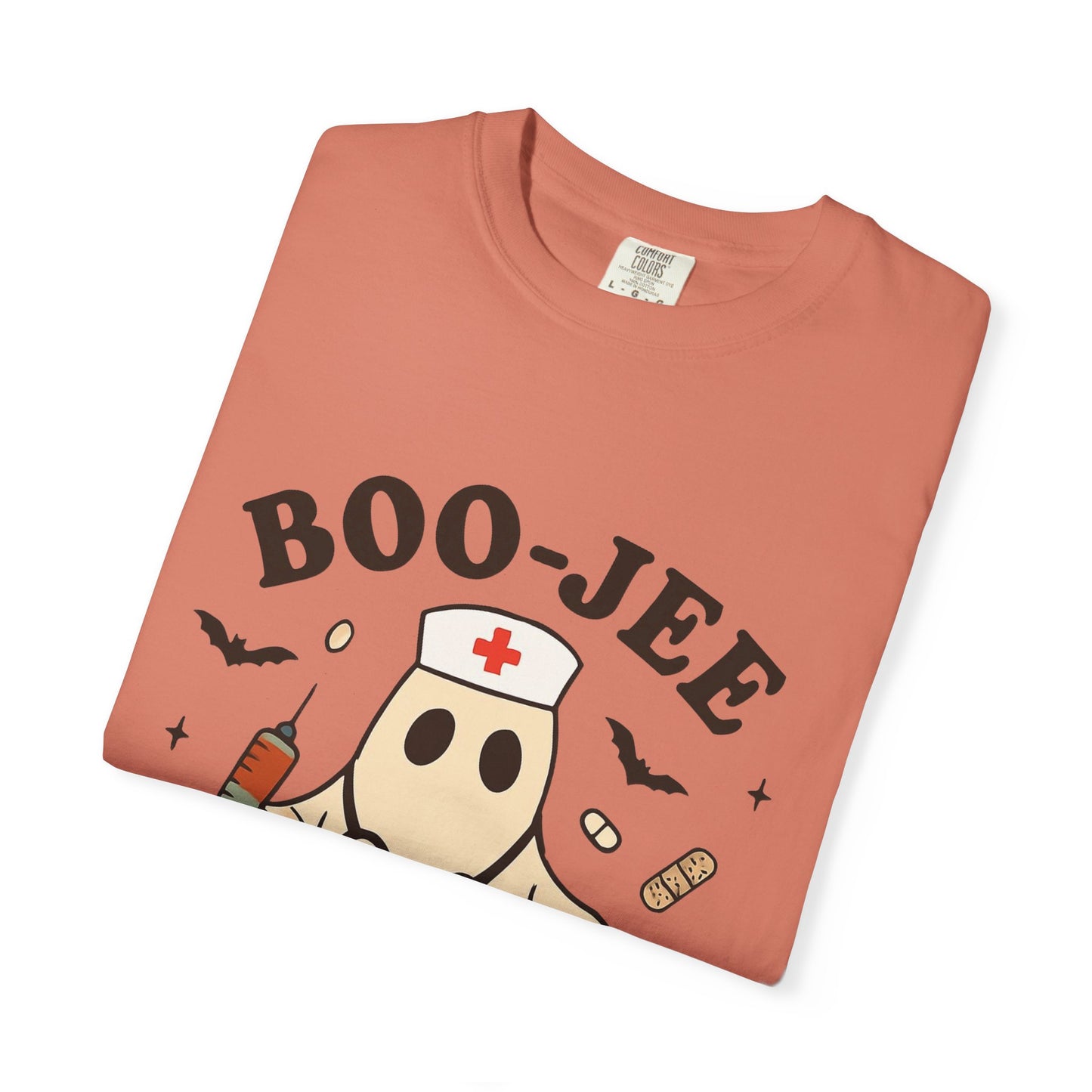 Boo-jee Nurse Halloween Shirt: Funny Ghost Nurse T-Shirt, Spooky Season Nursing Tee, Halloween Nurse Gift for Coworkers
