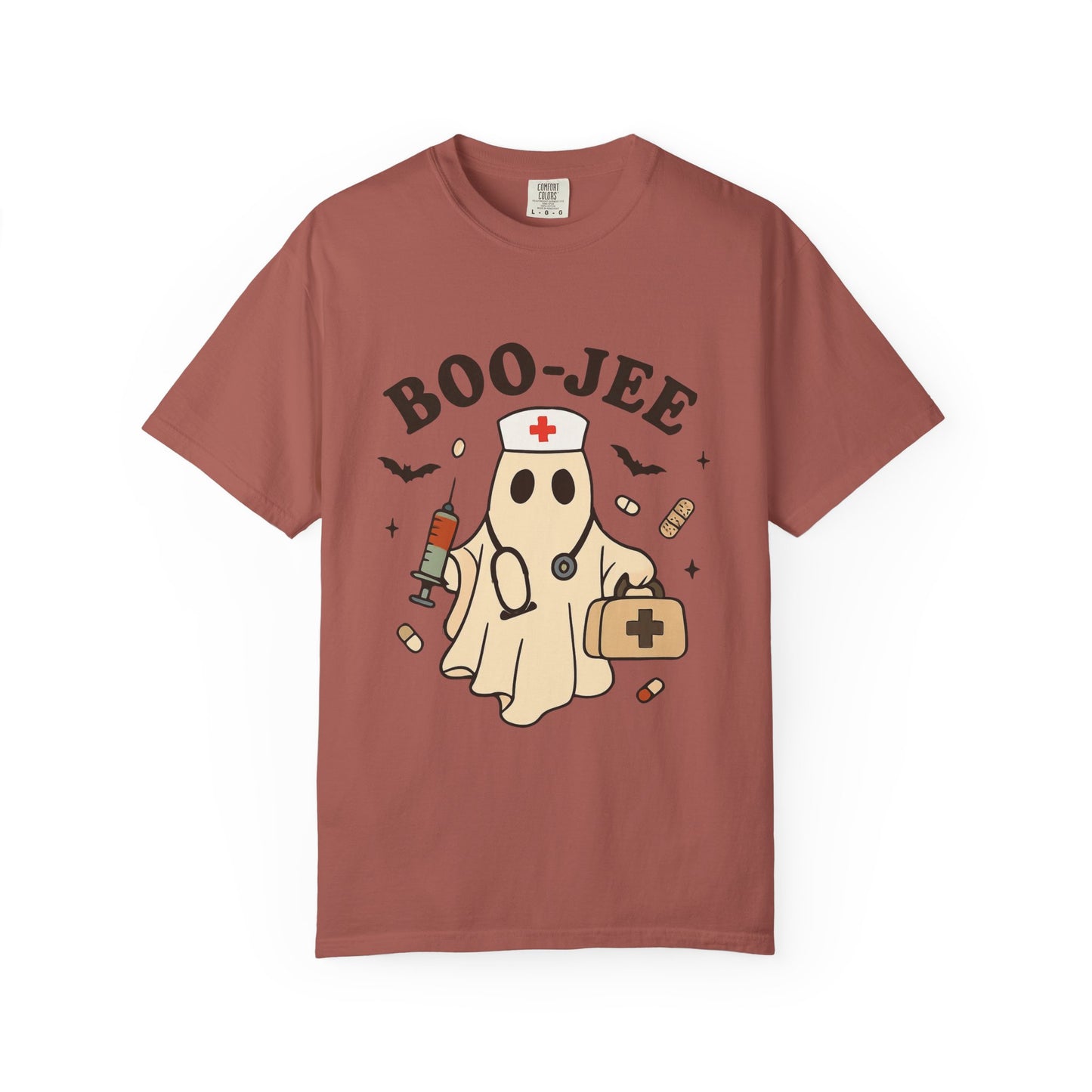 Boo-jee Nurse Halloween Shirt: Funny Ghost Nurse T-Shirt, Spooky Season Nursing Tee, Halloween Nurse Gift for Coworkers