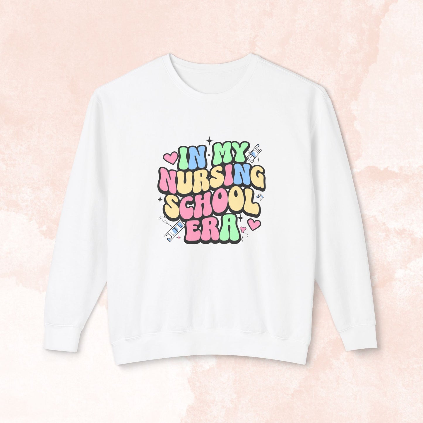 Nursaholic: "In My Nursing Scool Era" Cozy Sweater