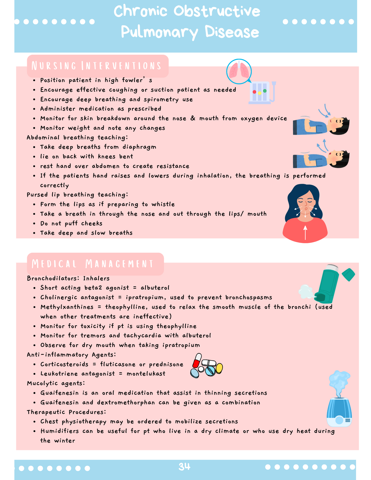 Respiratory System: Med-Surg Study Blueprint Digital Download