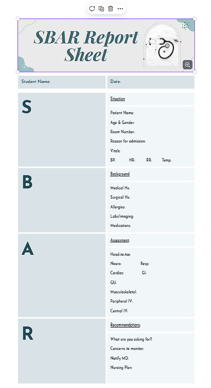 Clinical Day Essentials Bundle for Nursing Students (Digital Download)