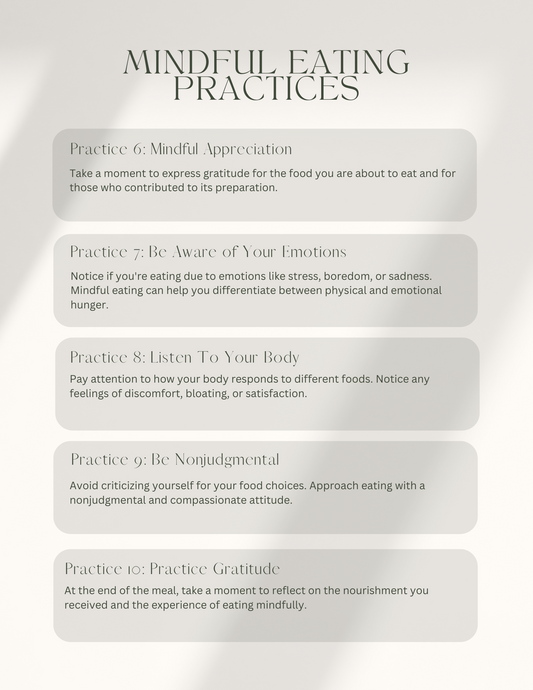 Stress Management: Mindful Eating Practices
